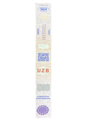 Holographic Custom Tax Stamps With Hot Stamping Foil Anti-counterfeiting Technology