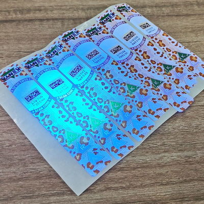Security Wine Safety Label Printer Fluorescent Double Layer Stickers