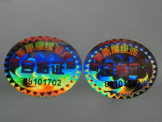 OEM Laser Anti Counterfeiting Label Printing Security Hologram Stickers