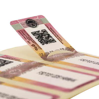 OEM / ODM Security Label Stickers Rainbow Gradient Custom Printing Label