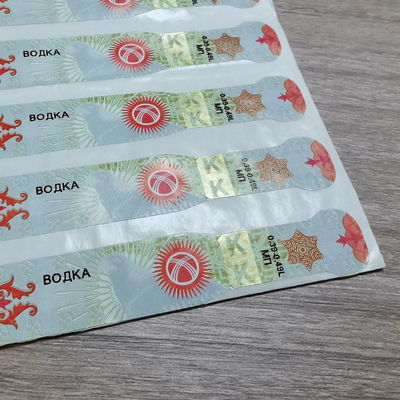 Full Color Adhesive Wine Labels Tear Resistant Paper Rolls for Decoration