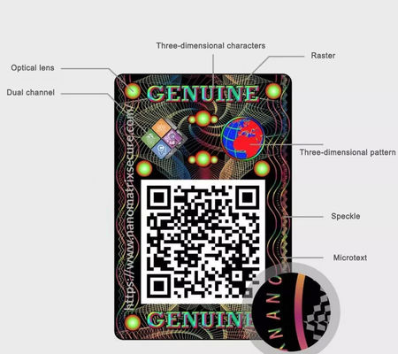 QR Code Scanning Query Multi Layer Label Anti Counterfeit Custom Wine Stickers