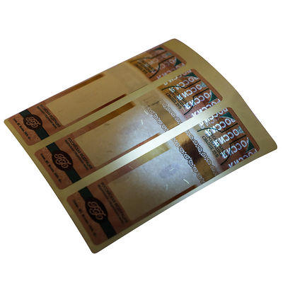 Data Custom Waterproof Label Sticker Anti Counterfeit For Property Rights