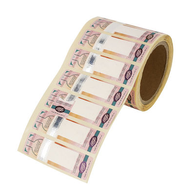 Customized Security Label Stickers Die Cut Sheet/Roll Packing Offset/Silk Screen Printing