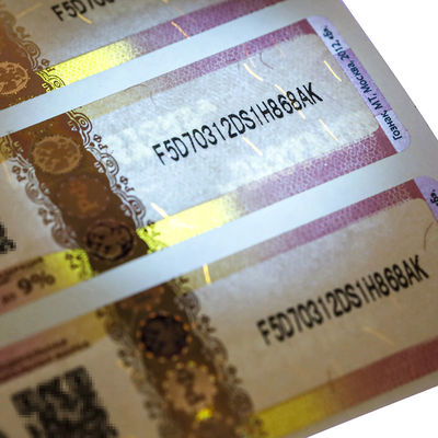 Customized Security Label Stickers With Offset Printing For Tamper Proof Identification