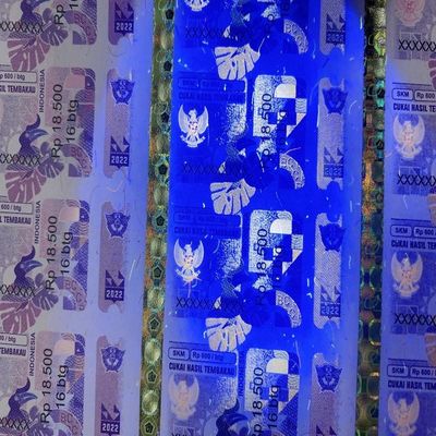 Customized Tax Stamp With Tamper Proof Security Holographic Micro Text