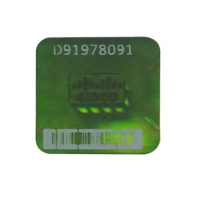 Customized Anti Counterfeiting Security Label Stickers Optically Changeable