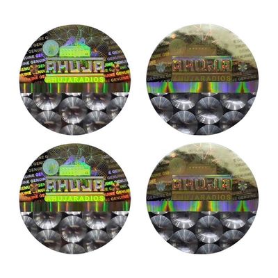 Customized Anti Counterfeiting Security Label Stickers Optically Changeable