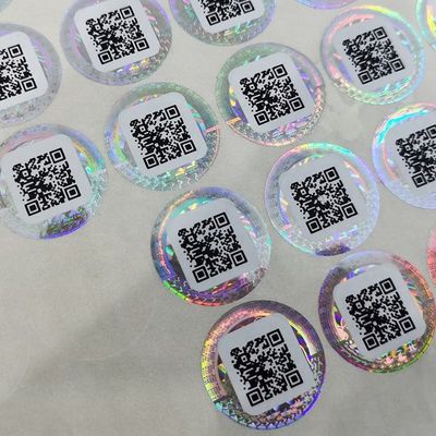 Customized Anti Counterfeiting Security Label Stickers Optically Changeable