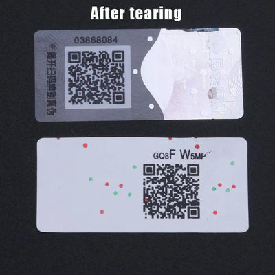 Waterproof QR Code Label Sticker Magnetic Sheets Custom 3D Hologram Stickers CE