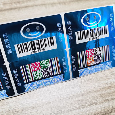 Practicality Custom Security Stickers Stability Laser Double Layer Stickers
