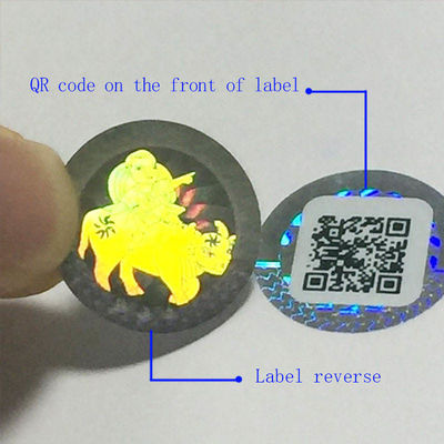 PSD Custom Security Stickers Adhesive Double Layer Label ROHS