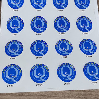 Custom Printed Security Stickers In Paper Vinyl PET With Offset / Silk Screen / Digital Printing
