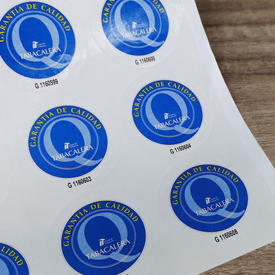 Custom Printed Security Stickers In Paper Vinyl PET With Offset / Silk Screen / Digital Printing