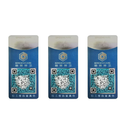 ODM Custom Security Stickers Holographic Anti Fake Sticker Security Code