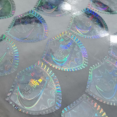 Laser Print QR Code Stickers Custom Polarized Light Glossy Process