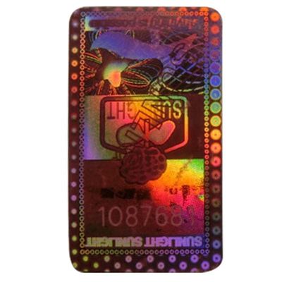 HX-69 Print Custom Security Stickers Anti Counterfeit Laser Label CE