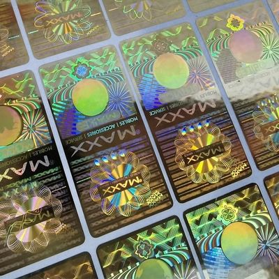 HX-69 Print Custom Security Stickers Anti Counterfeit Laser Label CE