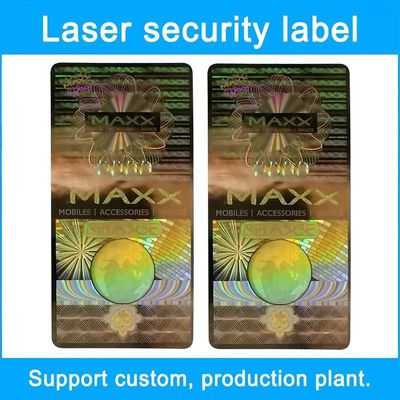 HX-69 Print Custom Security Stickers Anti Counterfeit Laser Label CE