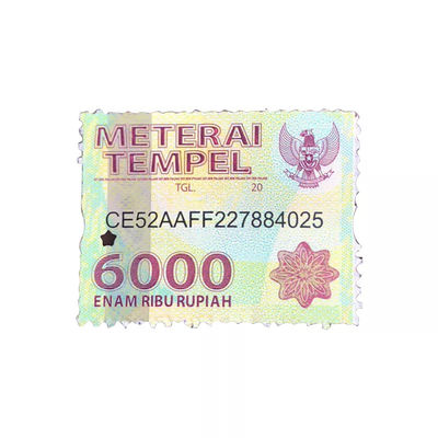 OEM Vinyl Self Adhesive Security Labels Holographic Security Nickel