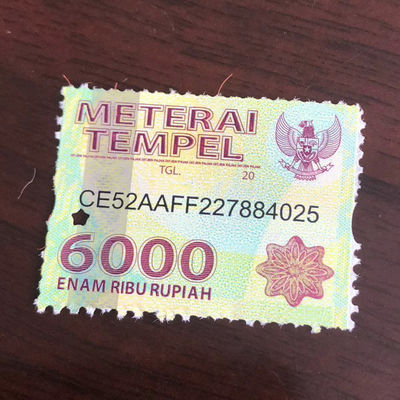OEM Vinyl Self Adhesive Security Labels Holographic Security Nickel