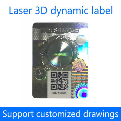 Hologram Seal Sticker Label Scratch Off  QR Code 3D Adhesive