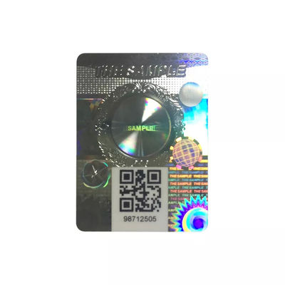 Hologram Seal Sticker Label Scratch Off  QR Code 3D Adhesive