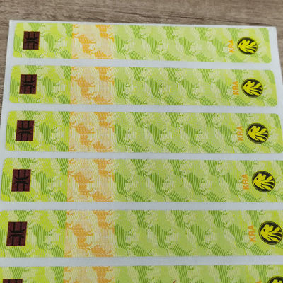 Customized Security Tax Stamp Label with Anti Counterfeit Hologram for Wine Bottle Labeling