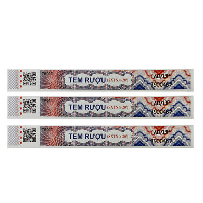 Custom Void Security Label Waterproof Tamper Evident Security Seal Label