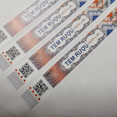 Custom Void Security Label Waterproof Tamper Evident Security Seal Label