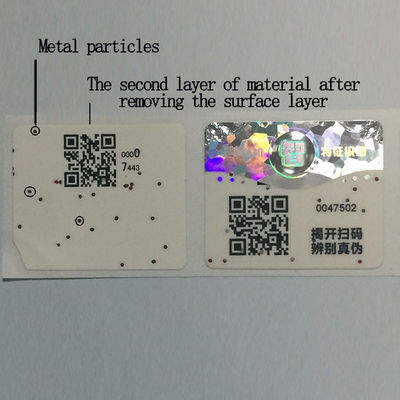 ODM Color Label Stickers Adhesive QR Code Sticker Roll Anti Counterfeit
