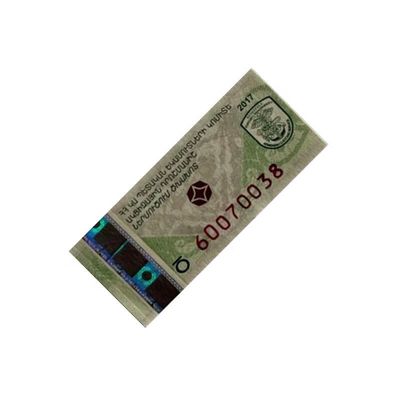 Double Layer Labels Tax Custom Embossed Label