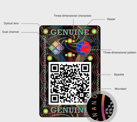 Customized Size Security QR Code Labels Roll Waterproof Paper Carton 10000 Pieces