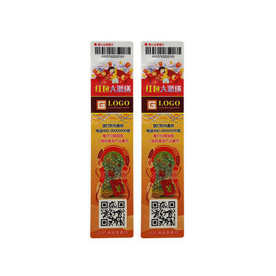 Custom Waterproof QR Code Security Labels Die Cut Roll Scanning Product Label