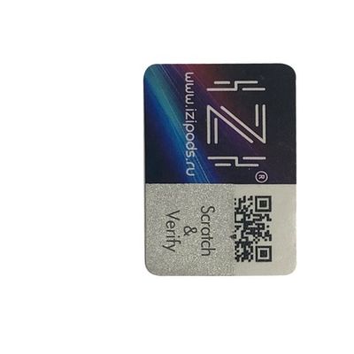 Tobacco QR Code Label Scratch Layer Cigarette Box Label Anti Counterfeit