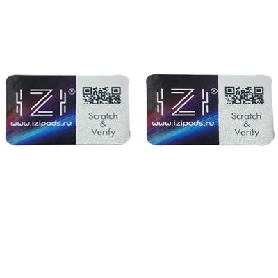 Tobacco QR Code Label Scratch Layer Cigarette Box Label Anti Counterfeit