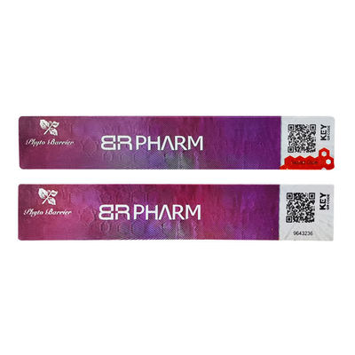 Adhesive QR Code Label Security Trademark Custom Sticker Printing