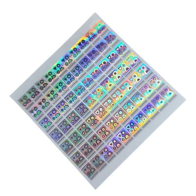 Laser Scratch Off Stickers Labels Custom Adhesive Anti Counterfeiting