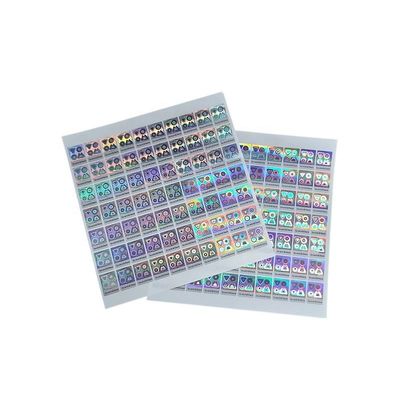 Laser Scratch Off Stickers Labels Custom Adhesive Anti Counterfeiting