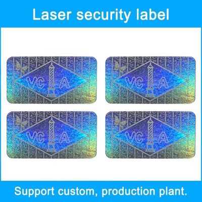 Security Tamper Evident Label Hologram Silver Scratch Off Stickers