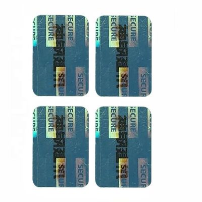 Document Laser Anti Counterfeiting Label Security Removable Adhesive Labels CE