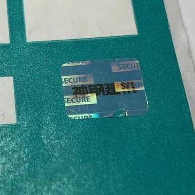 Document Laser Anti Counterfeiting Label Security Removable Adhesive Labels CE