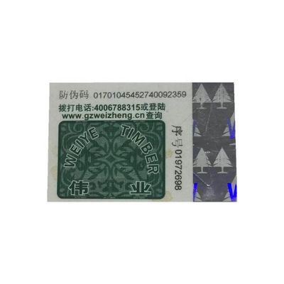 OEM Custom Holographic Stickers Security Anti Counterfeit Barcode Sticker Label