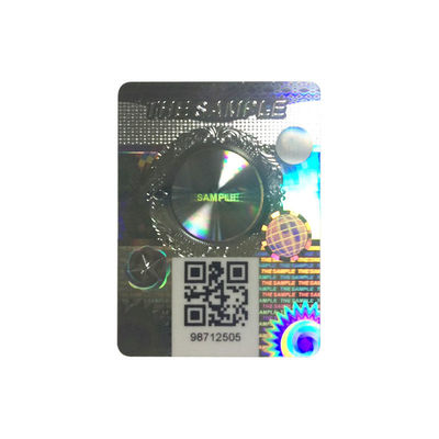 Security Custom Laser Anti Counterfeiting Label 3D Dynamic Trademark Code