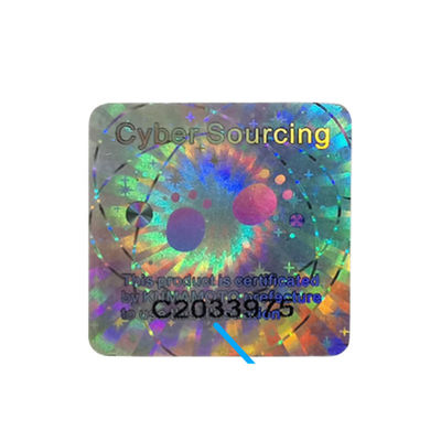 Security Custom Laser Anti Counterfeiting Label 3D Dynamic Trademark Code