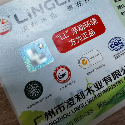 Removable Anti Counterfeit Sticker Laser Holographic Sticker Custom ISO9001