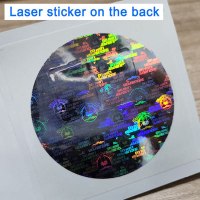 Fluorescent Die Cutting Laser Sticker Printing Adhesive Security Certificate