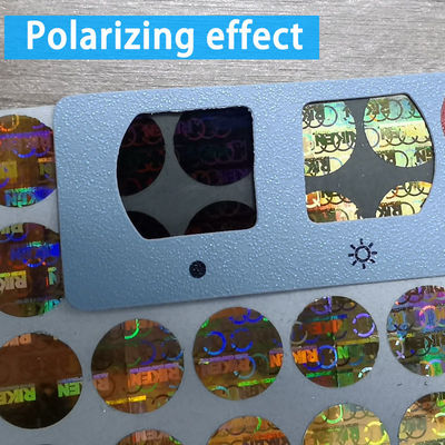 Custom Hologram Sticker Printer Hot Stamping Foil PVC Label Sticker
