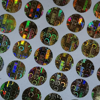 Custom Hologram Sticker Printer Hot Stamping Foil PVC Label Sticker