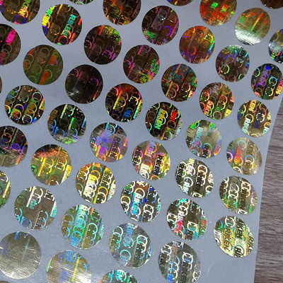Custom Hologram Sticker Printer Hot Stamping Foil PVC Label Sticker